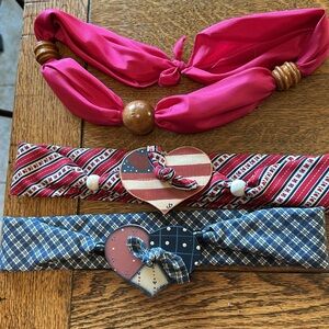 3 Ladies Country Scarf Kerchiefs